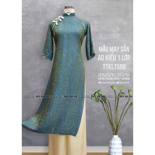 Áo Dài Phom Trẻ Gấm Lụa Phom Suông TTKLT598